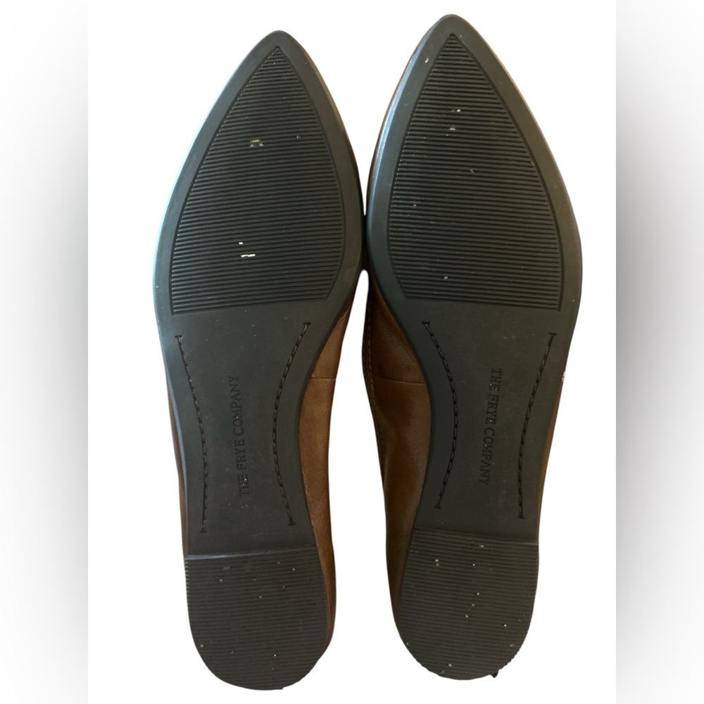 Frye Tan Leather Heather Ballet - Picture 5 of 6